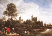 TENIERS, David the Younger A View of Het Sterckshof near Antwerp r oil painting artist